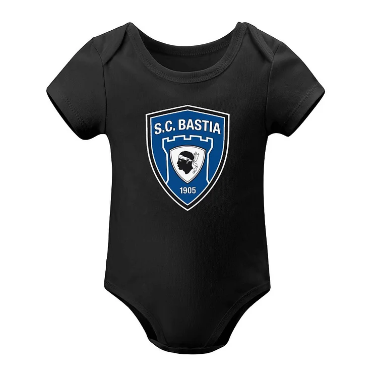 SC Bastia Bébé Bodysuit Grenouillère Pyjama Manches Courtes