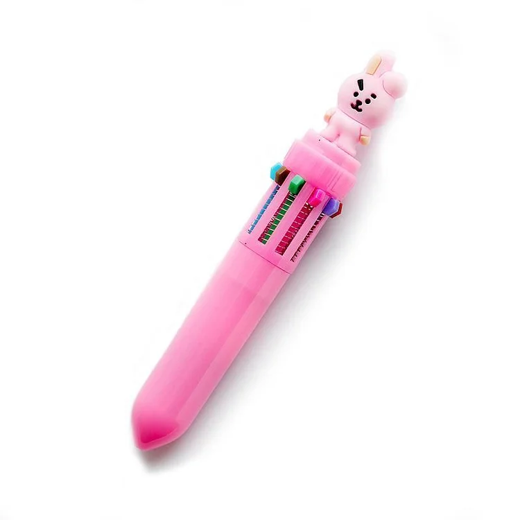 BTS MERCH SHOP, BT21 Cute 10 Color Ballpoint Pen