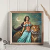 >SALE<Full Embroidery Cotton Thread 11CT Printed Princess Jasmine Cross Stitch 40x40cm