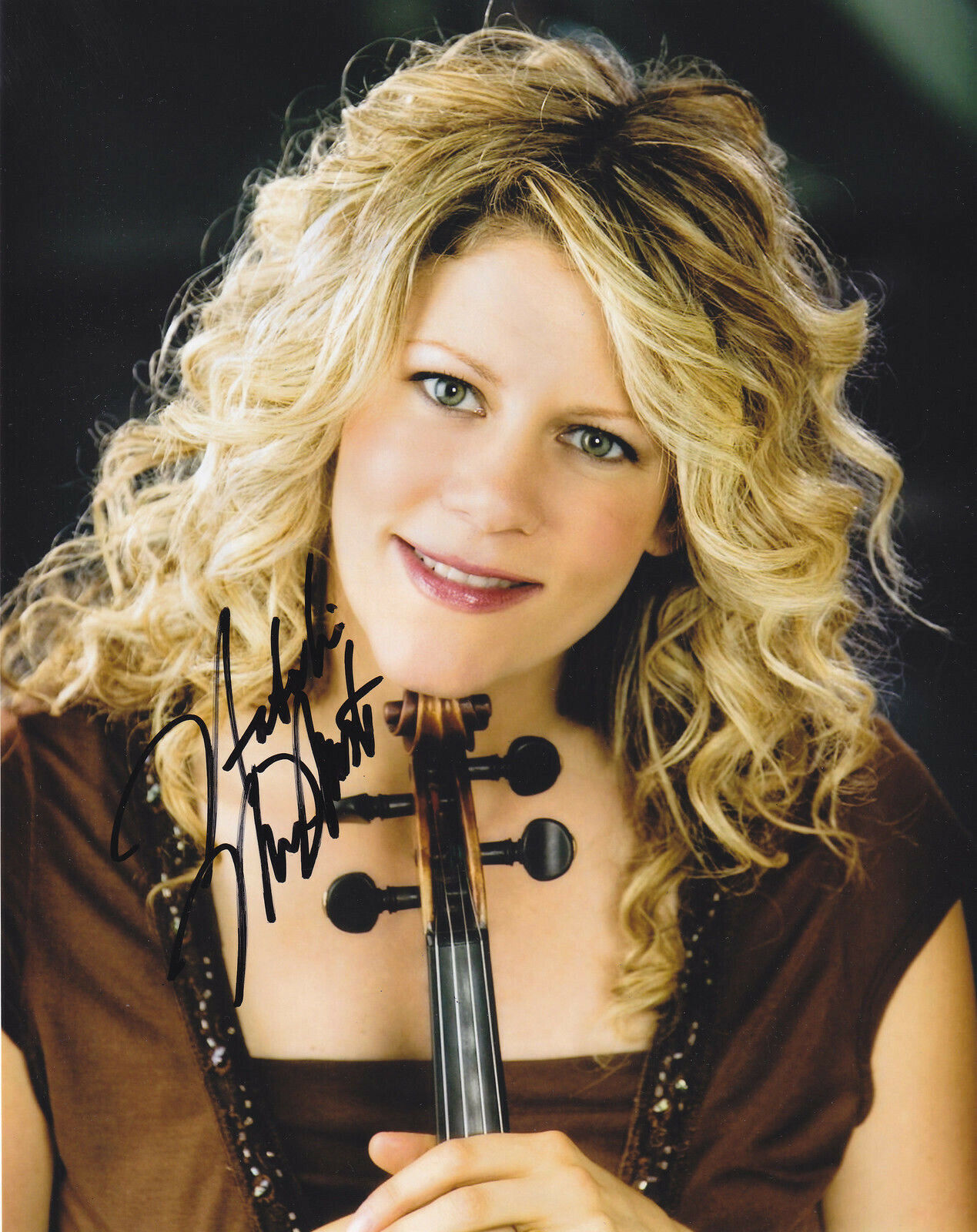 NATALIE MACMASTER SIGNED AUTOGRAPH FIDDLER 8X10 Photo Poster painting PROOF #2