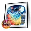 Cartoon Prinzessin - runder Bohrer Diamantmalerei - 40*40cm