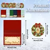 6Pcs DIY Pearl Diamond Painting Christmas Cards, 3D Greeting Card Craft Kits with Resin Pearls, Handmade Holiday Cards for Adults, Christmas Gifts & Decorations