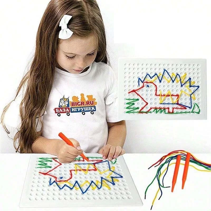 DIY Children's String Weaving Drawing Board