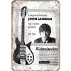 John Lennon - Panneaux en &eacute;tain m&eacute;tallique(20*30cm/30*40cm) - Musique