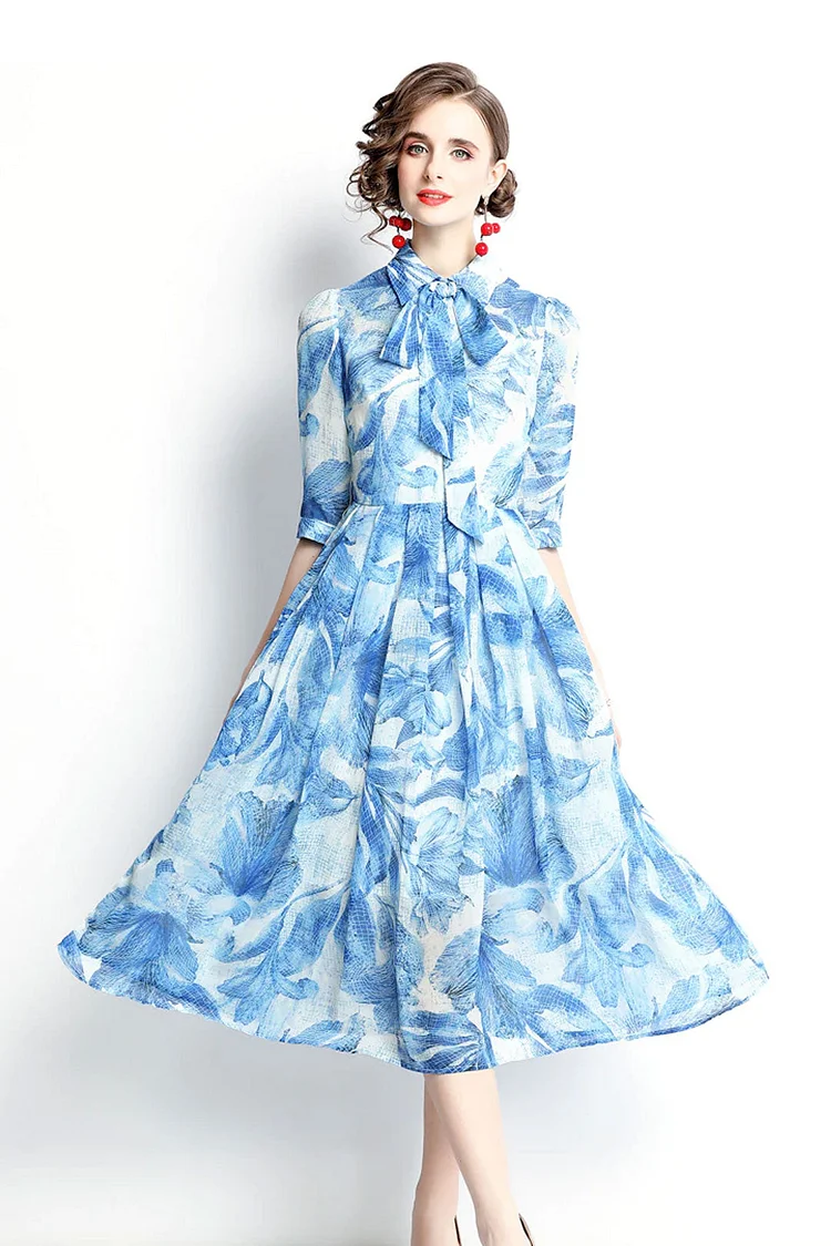 Midii Dress, Luditu Vintage Dress, Blueleaf