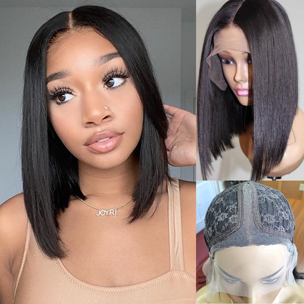 Black Short Bob Wigs For Daily US Mall Lifes
