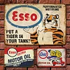 3PCS Esso Oil - Metal Tin Signs Set(8*12Inch/12*16Inch) - Garage