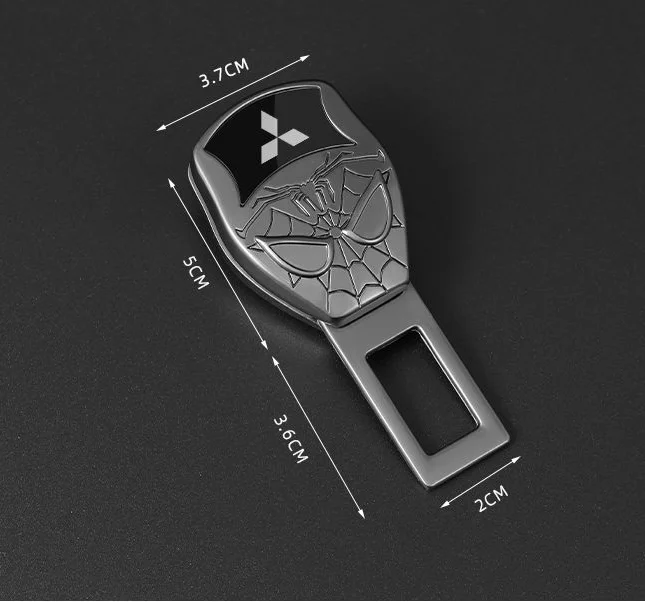 Car zinc alloy electroplated seat belt extension buckle