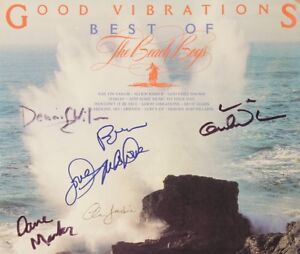 THE BEACH BOYS Signed 'Best of' Photo Poster paintinggraph - Pop / Surf Group - preprint