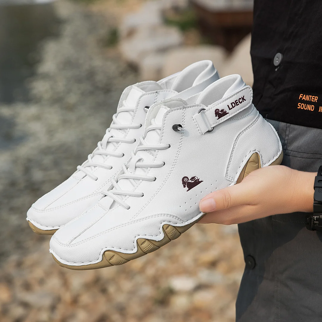 🔥HOT SALE🎁--60% OFF 🎉Waterproof Boots Comfortable For Winter .Unisex Handmade Suede Velcro High Boots