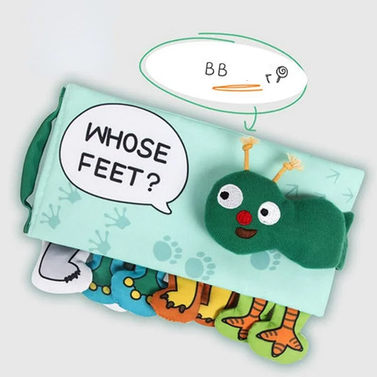 3D Toddlers Animal Foot Cloth Book