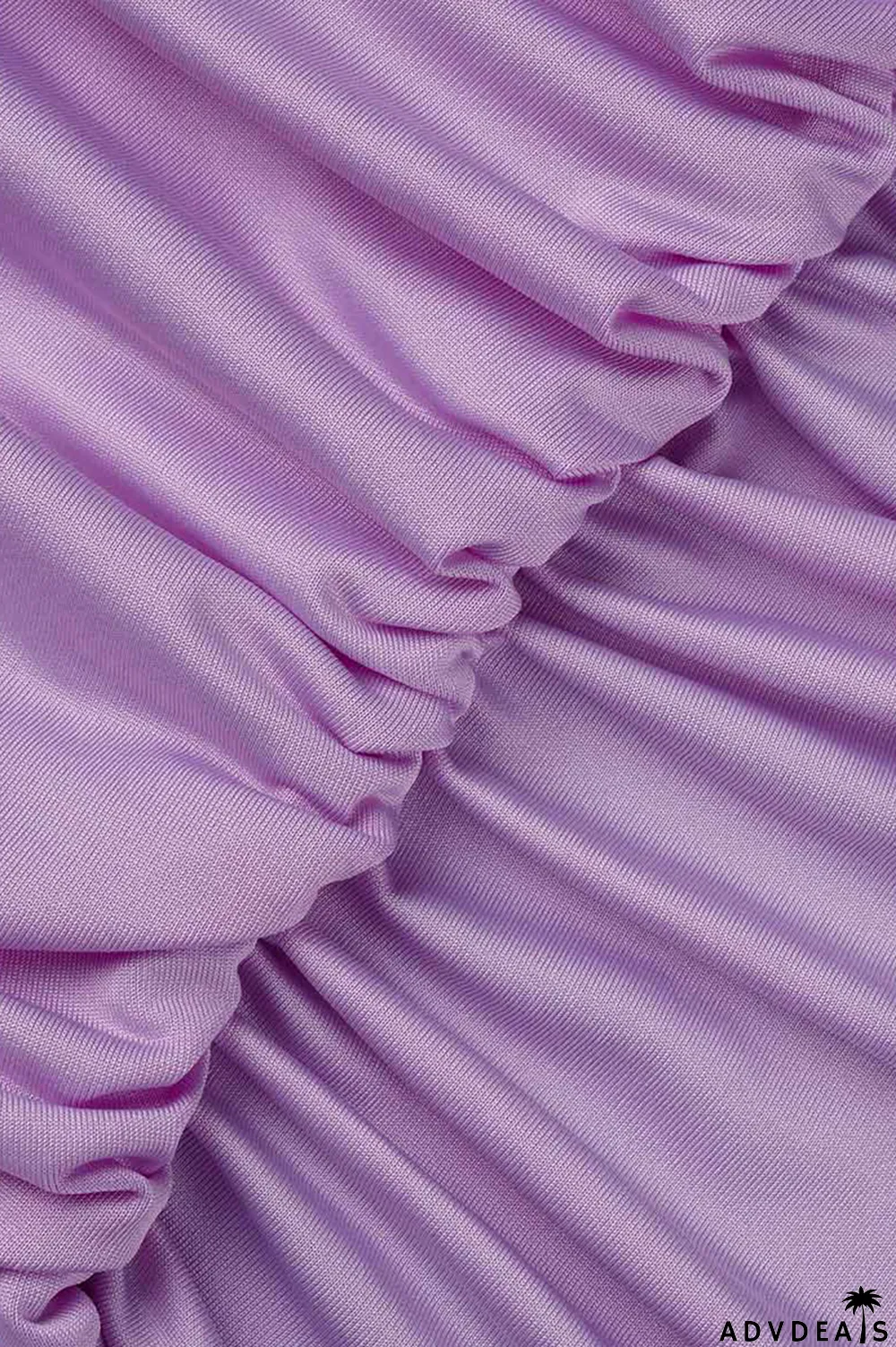 Brown Fashion Solid Flounce Fold O Neck Pencil Skirt Dresses