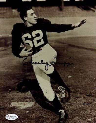 Charley Trippi Signed Jsa Cert Sticker 8x10 Photo Poster painting Autograph Authentic