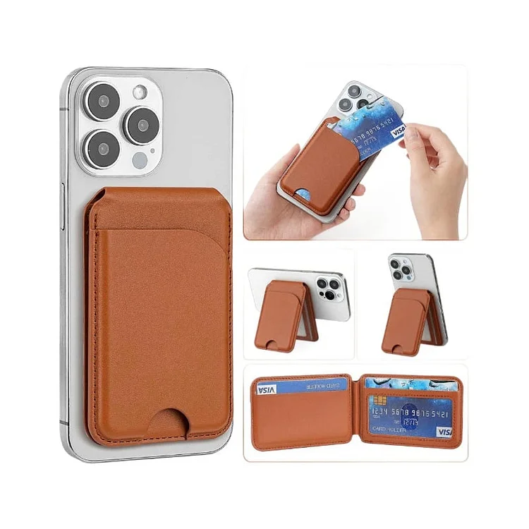 Adjustable Leather Wallet Stand