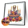 Diamond Painting-DIY Crystal Rhinestone Skull