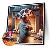 Dobby-Peinture diamant ronde compl&egrave;te-40*40cm