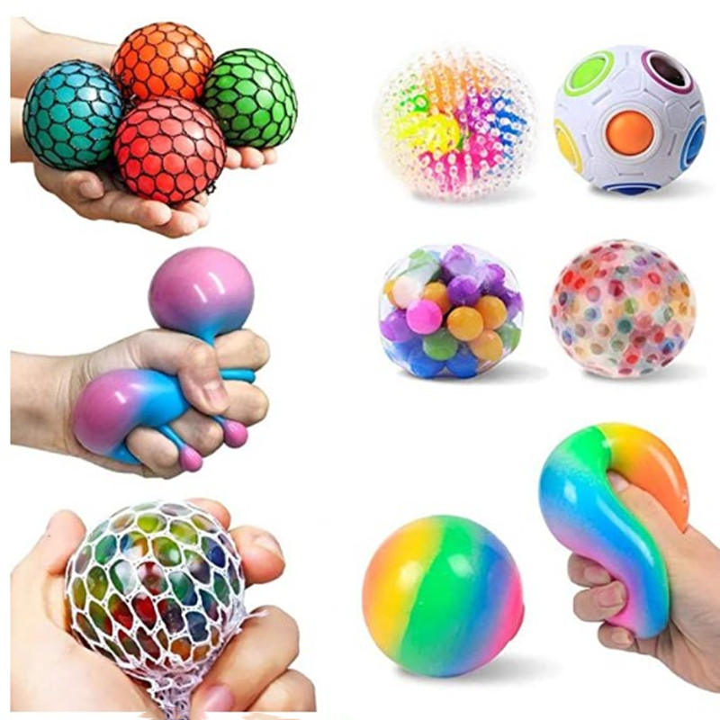 

7 Pack Stress Relief Ball for Kids Adults Squeeze Autism Sensory Ball Toy, 501 Original