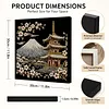 (30x30cm)DIY Landmark Pearl Painting Art With Inner Frame Handmade Pearl Material Art Kit Living Room Decor(Mount Fuji)