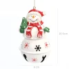 Cute Christmas Tree Snowman Elk Hanging Bells