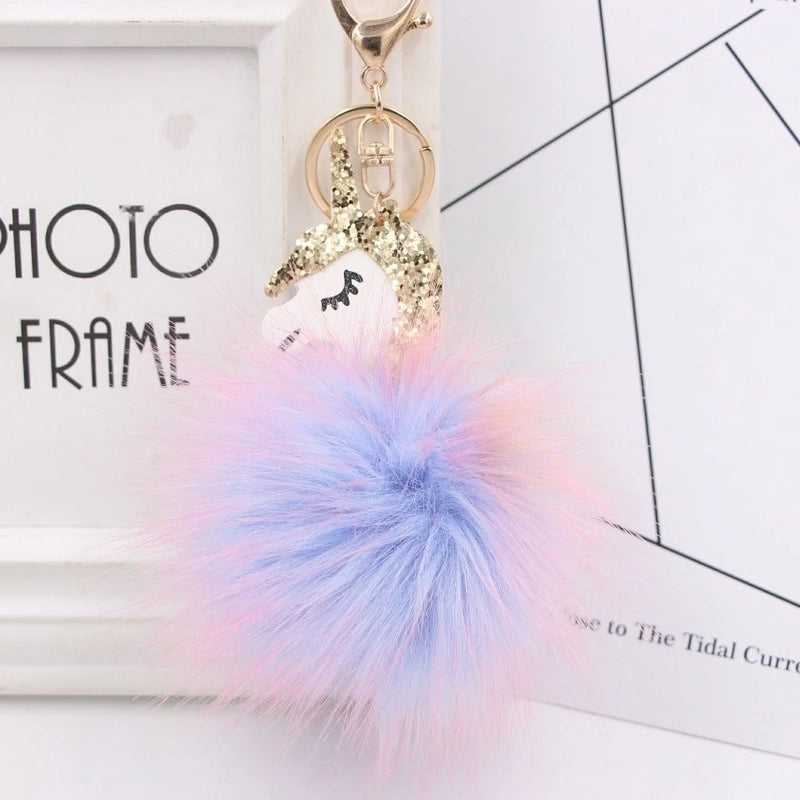 1 Piece Sweet Pu Leather Plating Keychain