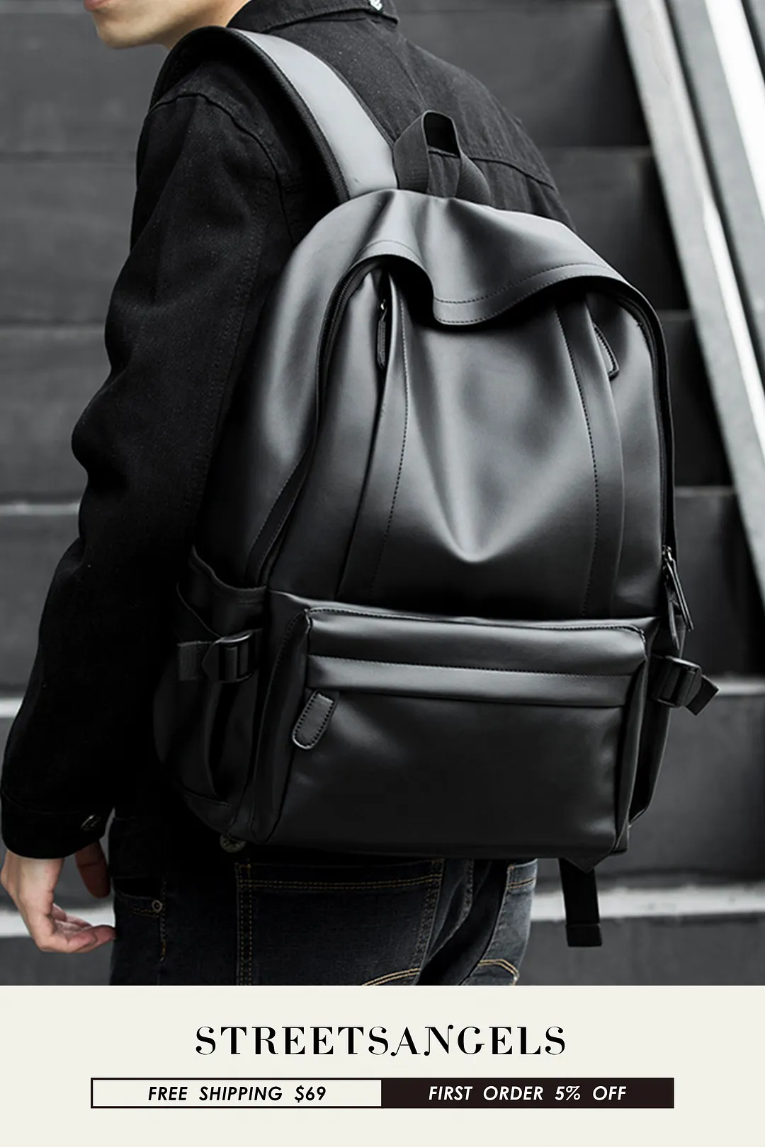 PVC Shoulders Business Travel Casual Fashion Computer Backpack Bags