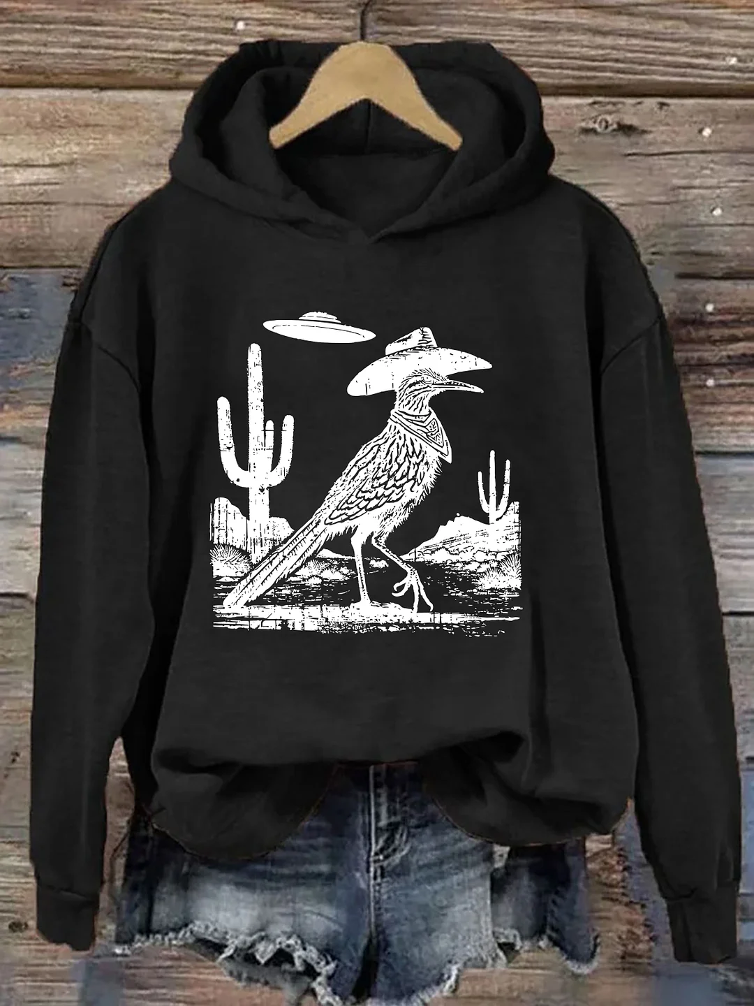 Roadrunner UFO Bird Lover Hoodie