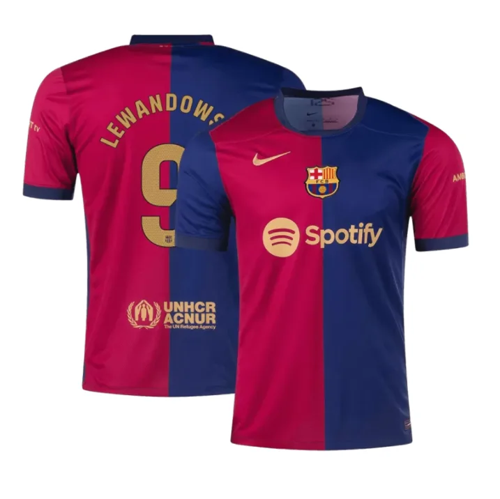 FC Barcelona Robert Lewandowski 9 Home Trikot 2024-2025