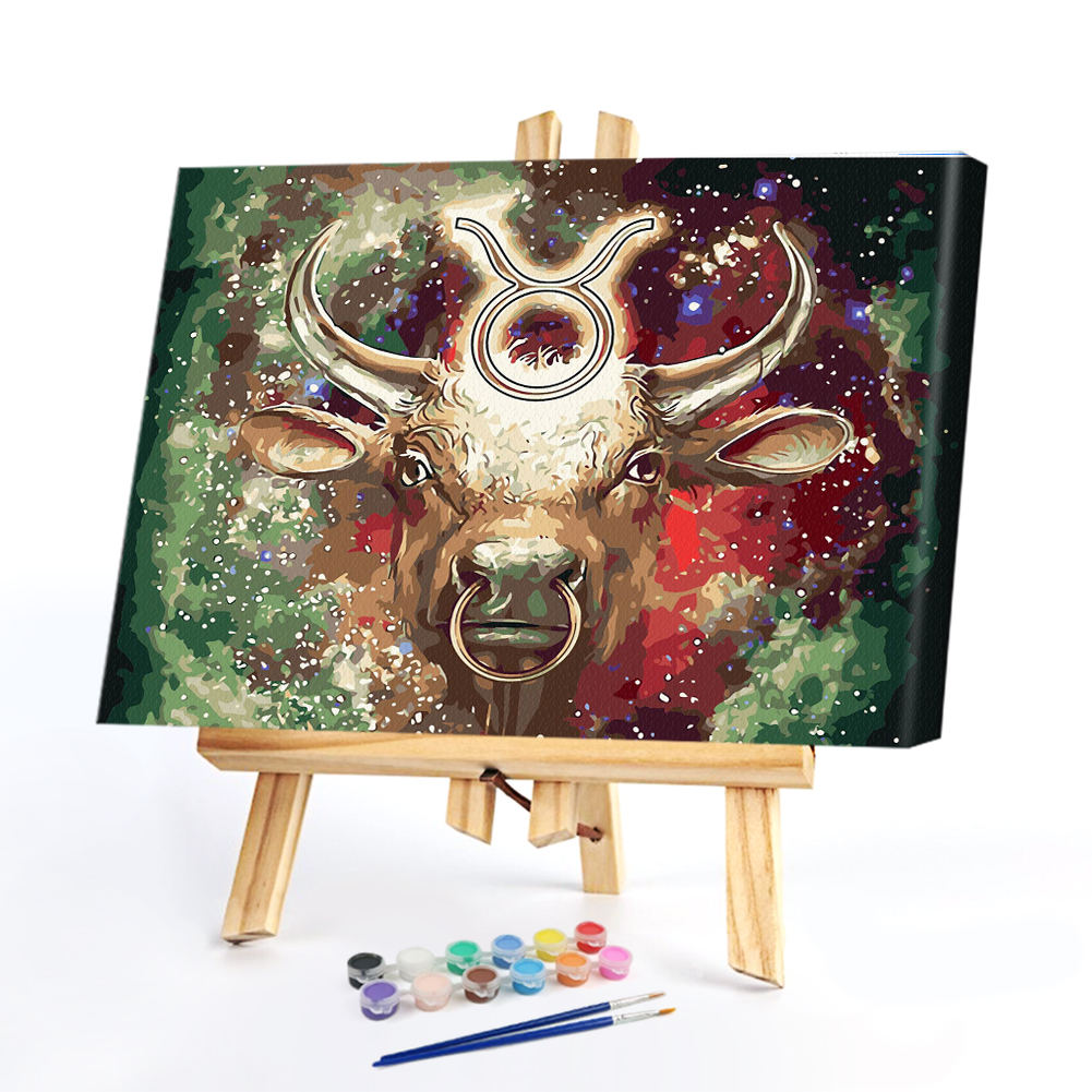 

40*50CM Paint By Numbers-Cow Head, 501 Original