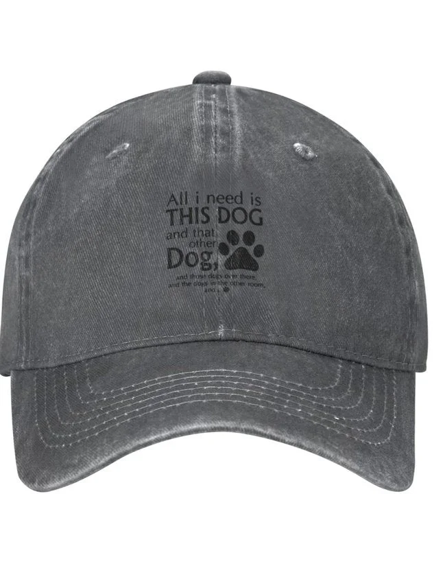 All I Need Is This Dog Animal Graphic Adjustable Hat socialshop