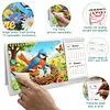 Bird Diamond Art Monthly Flip Tabletop Calendar January 2027 - December 2028 Small Desktop Calendar Planner 24 Months for Living Room Bedroom Office Desk Gift Giving