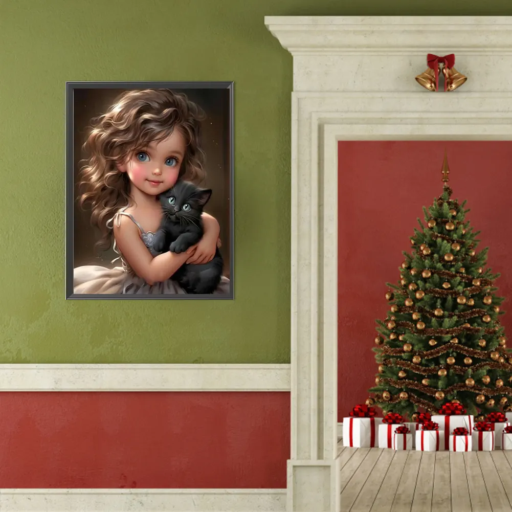 Full Round Diamond Painting 40*50cm - Sweet Cool Girl