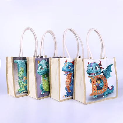 DIY Diamond Painting Handbag Aesthetic Tote Bag for Woman Art Storage Bags