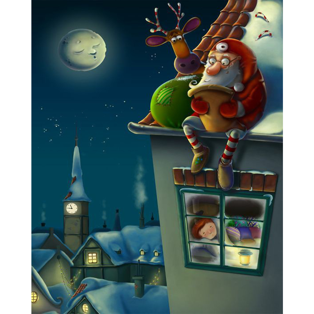 

Santa Claus - Round Drill Diamond Painting - 30*40CM, 501 Original