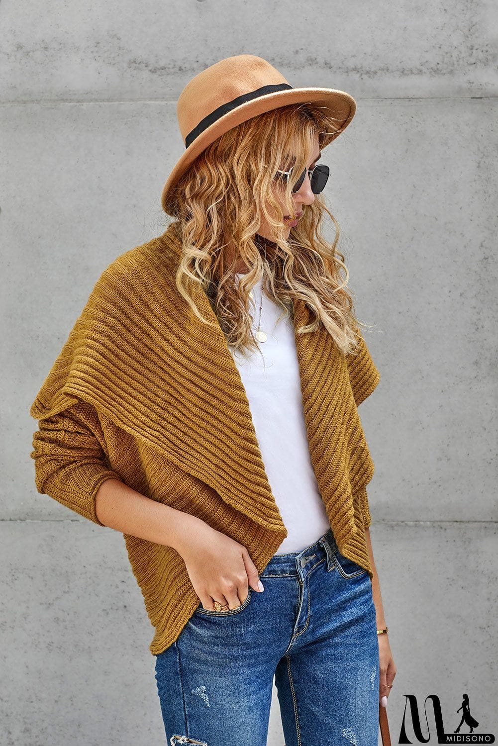 MidiSono - Cashmere Blend Convertible Cardigan