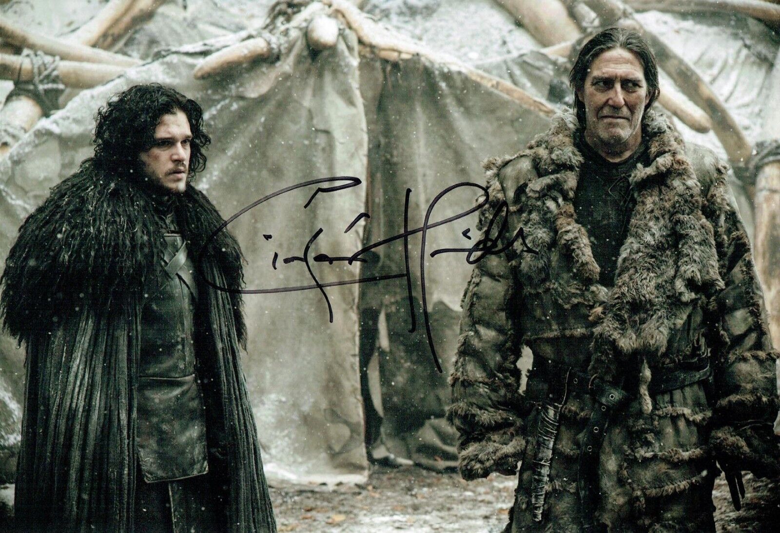 Ciaran HINDS Mance RAYDER SIGNED 12x8 Game of Thrones Photo Poster painting Autograph AFTAL COA