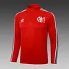 Joyfball 2025/2026 Flamengo Half-Pull Training Suit Red Retro version Football Shirt 1:1 Thai Quality