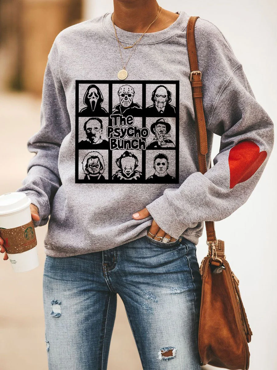The Psycho Bunch Heart Sweatshirt