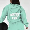 Fashion Sports LOGO Long Sleeve Pullover Hooded Sweatshirt Two Piece Set by Inlyline
