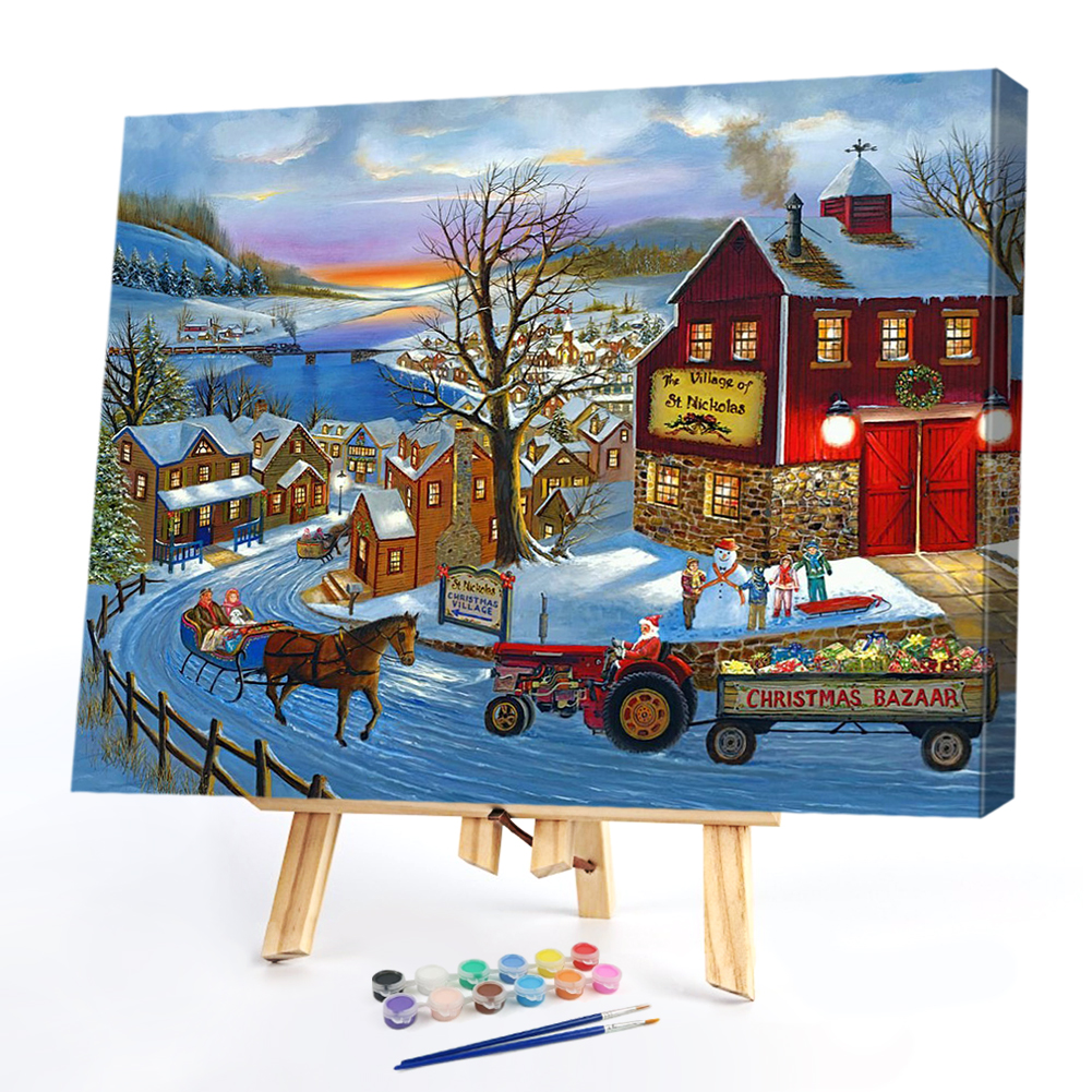 

50*40CM - Paint By Numbers - Carriage House, 501 Original