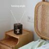 Creative Black Walnut Wood Mood Sensor Lamp for Bedside Bedrooms | Exclusive "Starlight House" for Blind Box Figures