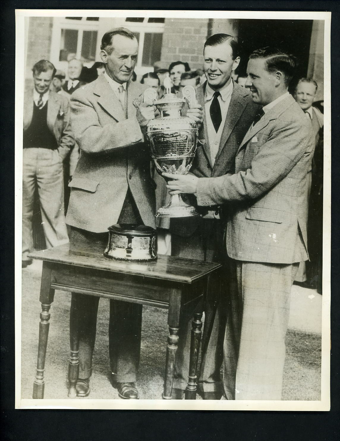 Alex Kyle wins 1939 British Amateur Golf Press Photo Poster painting Otho Glover Anthony Duncan