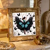 Diamond Painting-DIY Crystal Rhinestone Black Butterfly Girl(Box Packaging)