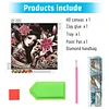Enchanting Geisha Woman-Partial Special Shaped Diamond Painting 30*30CM