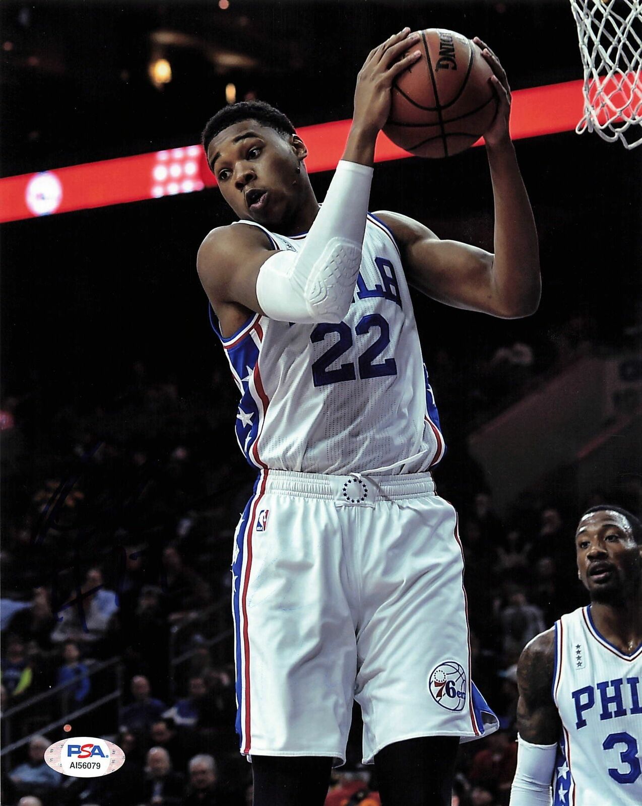 RICHAUN HOLMES signed 8x10 Photo Poster painting PSA/DNA Philadelphia 76ers Autographed