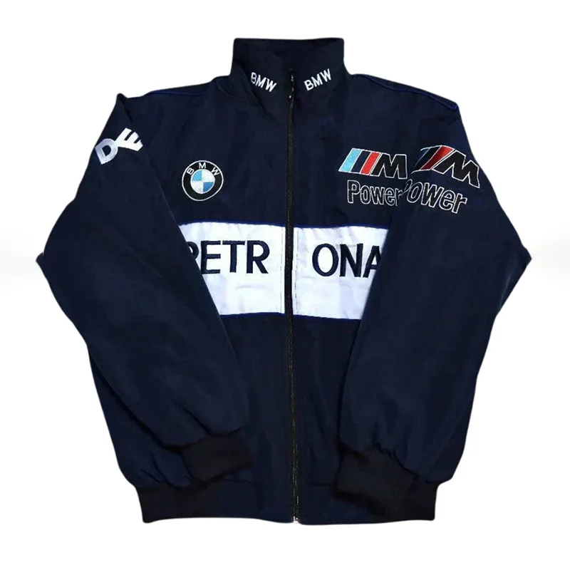 Unisex Racing Style Street Fashion Loose Racing Casual Print Jacket