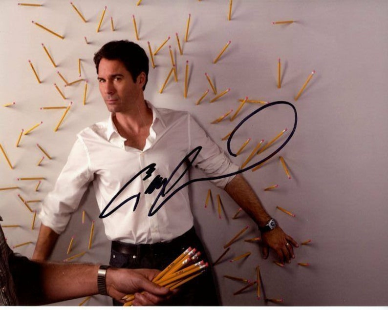 Eric mccormack signed autographed perception daniel pearce Photo Poster painting