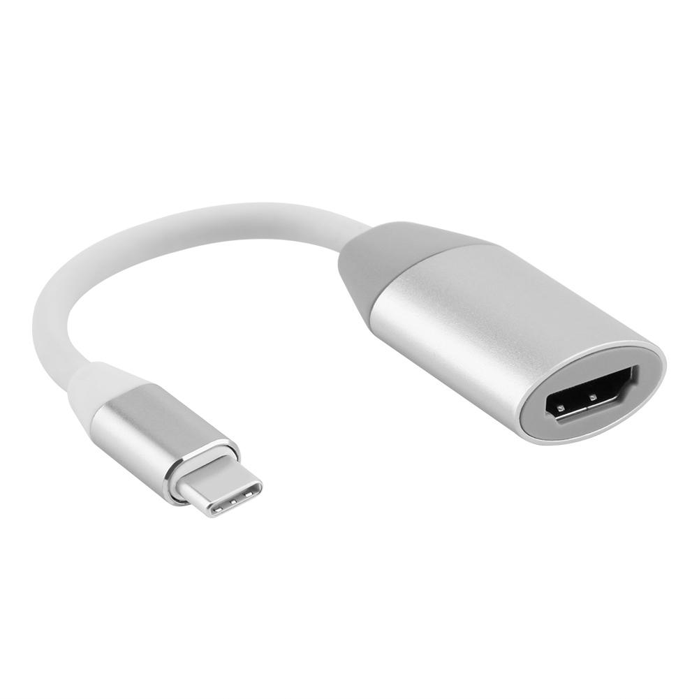 

USB-C 3.1 Type C to HDMI 4KX2K Converter Adapter Cable for Macbook (Silver, 501 Original