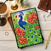 Peacock 5D DIY Diamond Art Painting Notebook Kit 50 Pages A5 Rhinestone Art Painting Notebook Kit for Adults Beginners Holiday Birthday Gift