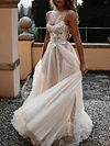 Embroidered Spaghetti-Neck Wedding Maxi Dress