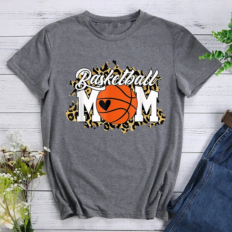 Basketball Mom Leopard  T-Shirt Tee - 010817